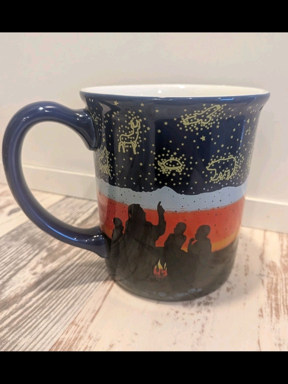 Pendleton Navy Blue Campfire Silhouette Mug with Starry Sky 18 Ounce